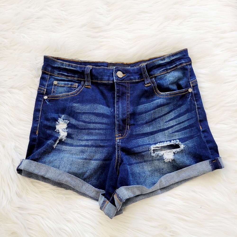 Kendall + Kylie The Icon Shorts Stretch Cuffed Distressed Size‎ 9/29